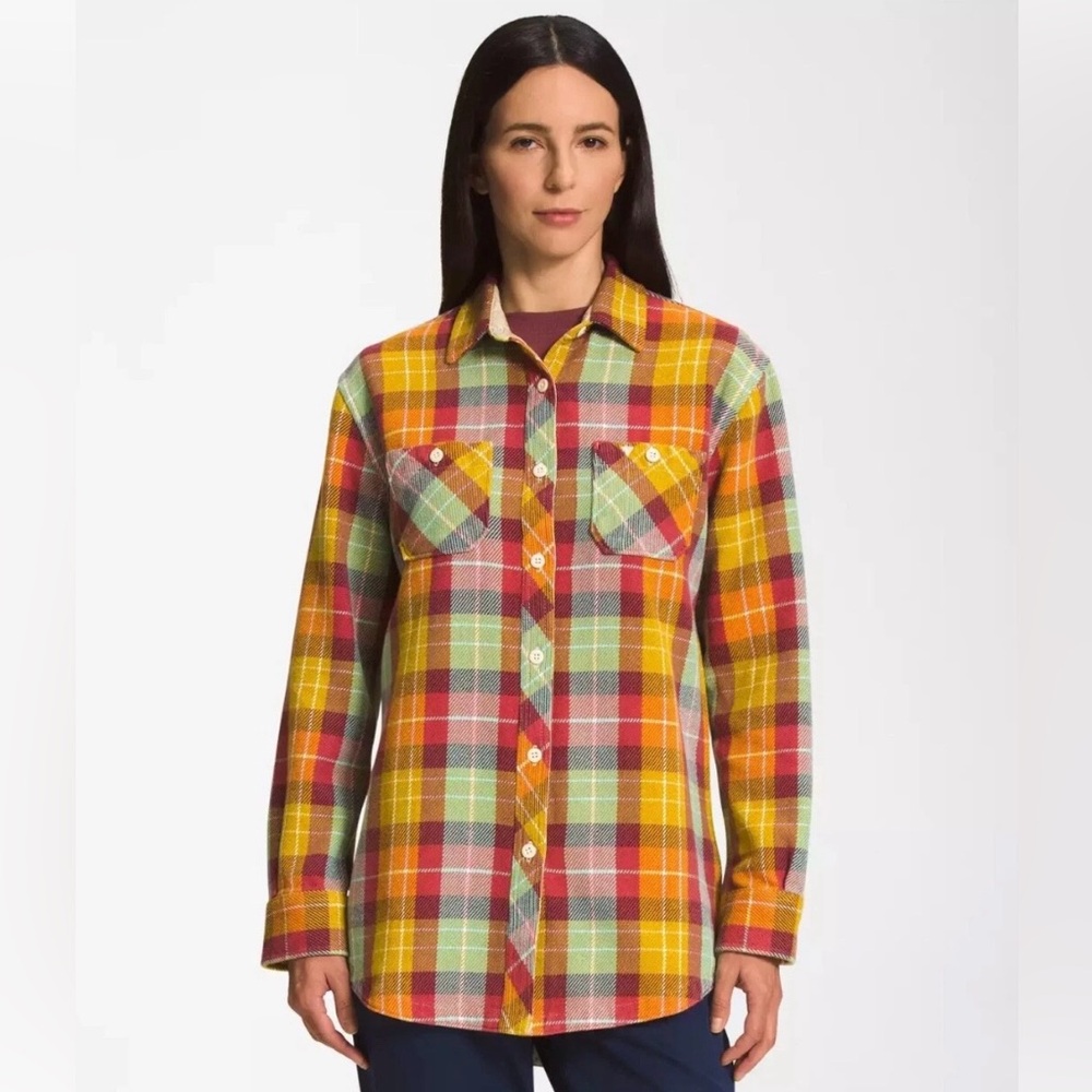 The North Face Women's Valley Twill Flannel Shirt Plaid XL ~ NWT!